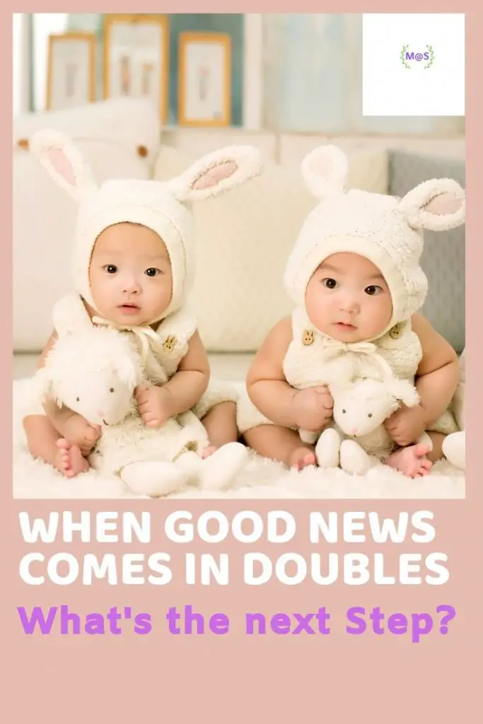 Good News comes in Doubles, Twins, Twin Babies, Babies, Baby Products, Latest Deals, shravmusingswrites