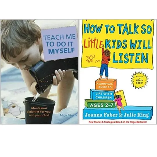 Montessori Parenting books across all ages in a blog post by mommyshravmusings