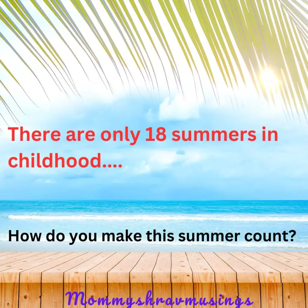 Cool Summer Parenting Tips to beat the heat and stress out of parenting - a blogpost by mommyshravmusings