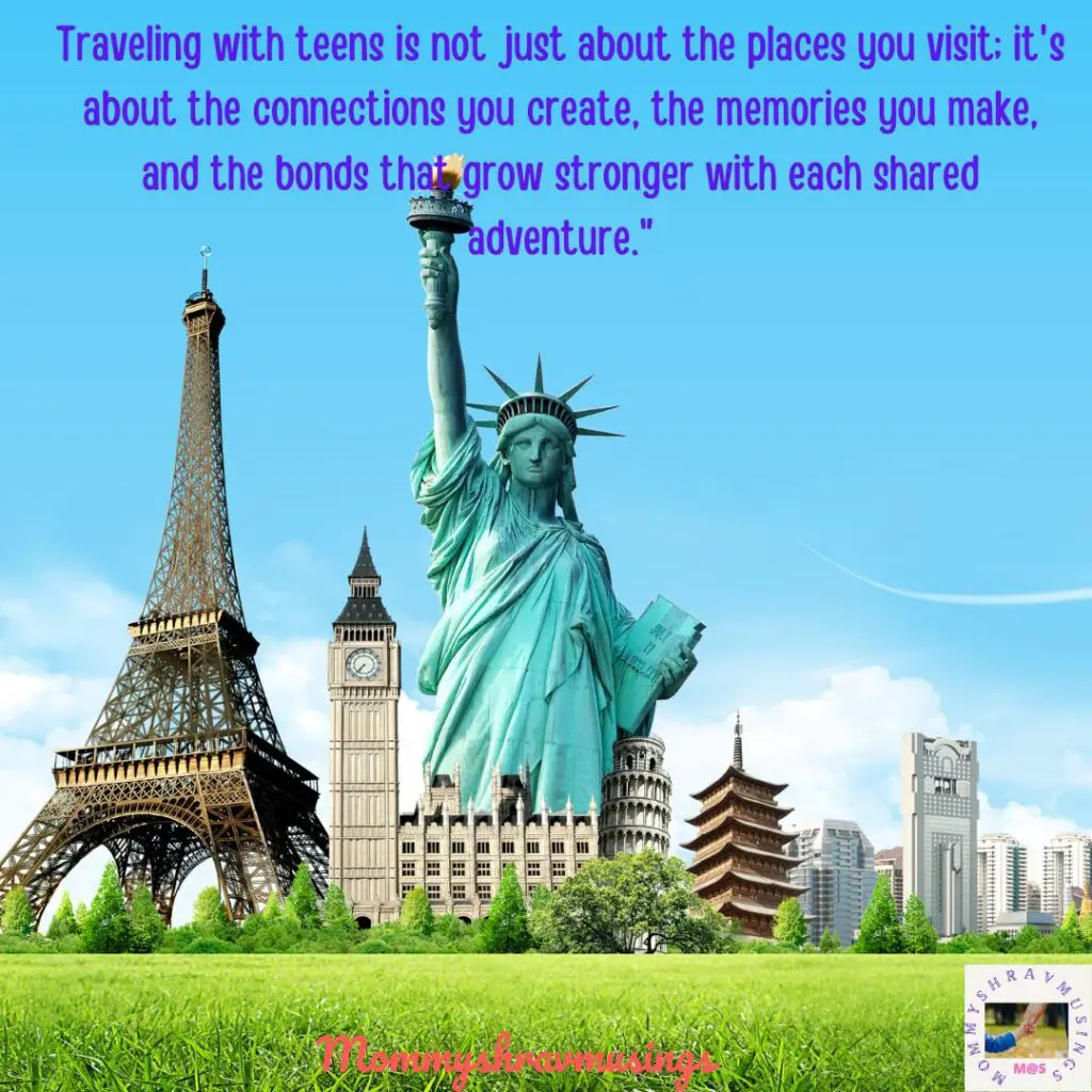 Best Holiday Destinations with your teens - a blog post by Mommyshravmusings