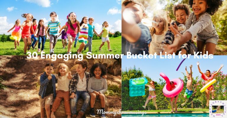 Summer Bucket List for Kids - a blog post by Mommyshravmusings