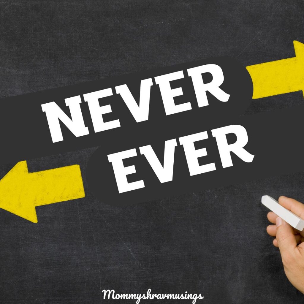 Never Have I Ever Questions - a blog post by mommyshravmusings