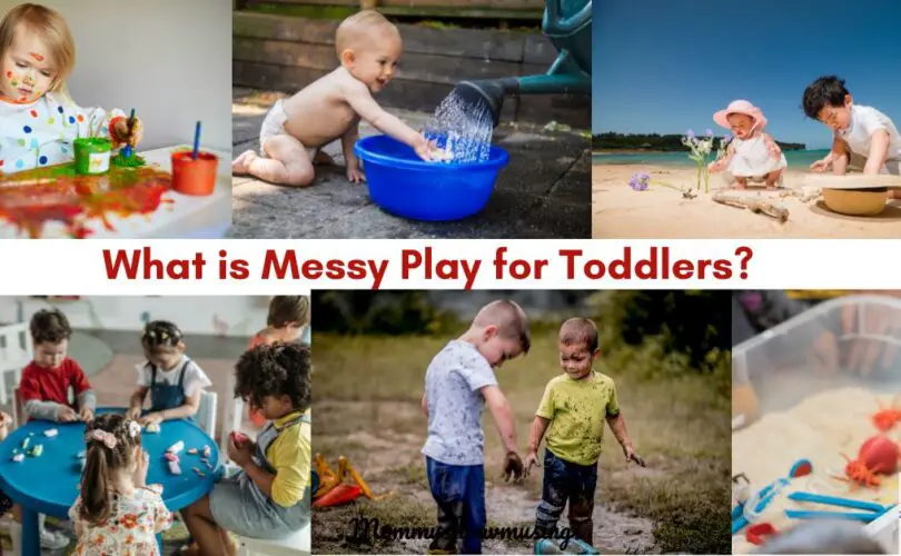 What is Messy Play for Toddlers and Why it is Important - a blog post by Mommyshravmusings