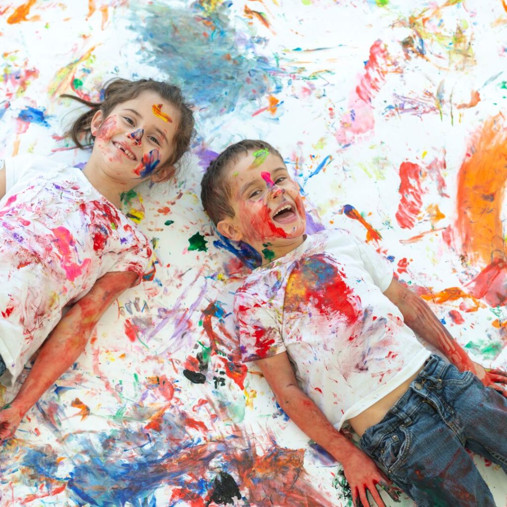 Messy Play for Toddlers - a blog post by Mommyshravmusings
