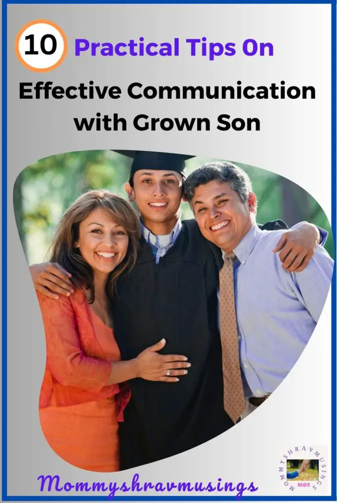 How to communicate better with your grown son - a blog post by mommyshravmusings