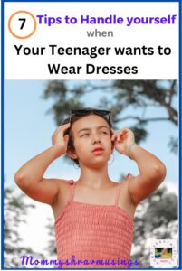 Teenage Son wants to wear Dresses - a blog post by Mommyshravmusings