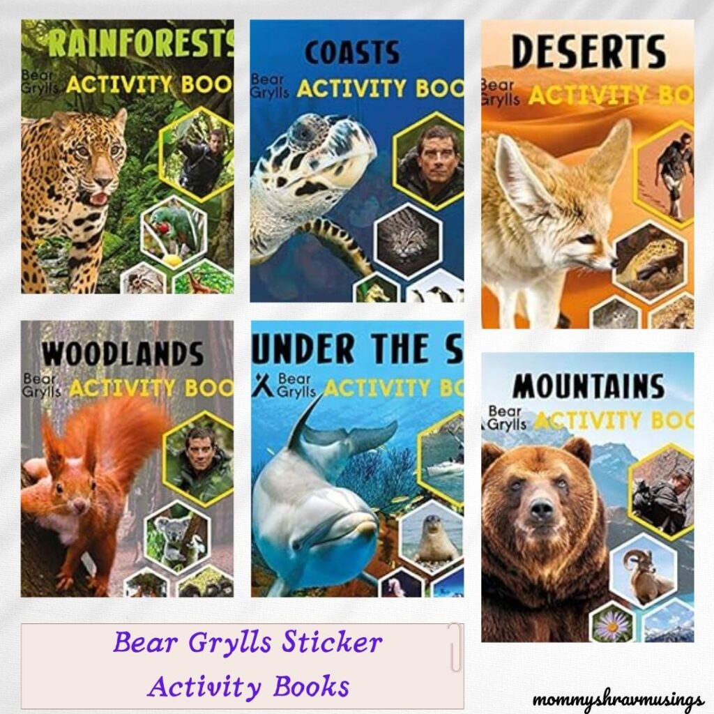 Bear Grylls Sticker Activity Books for Kids