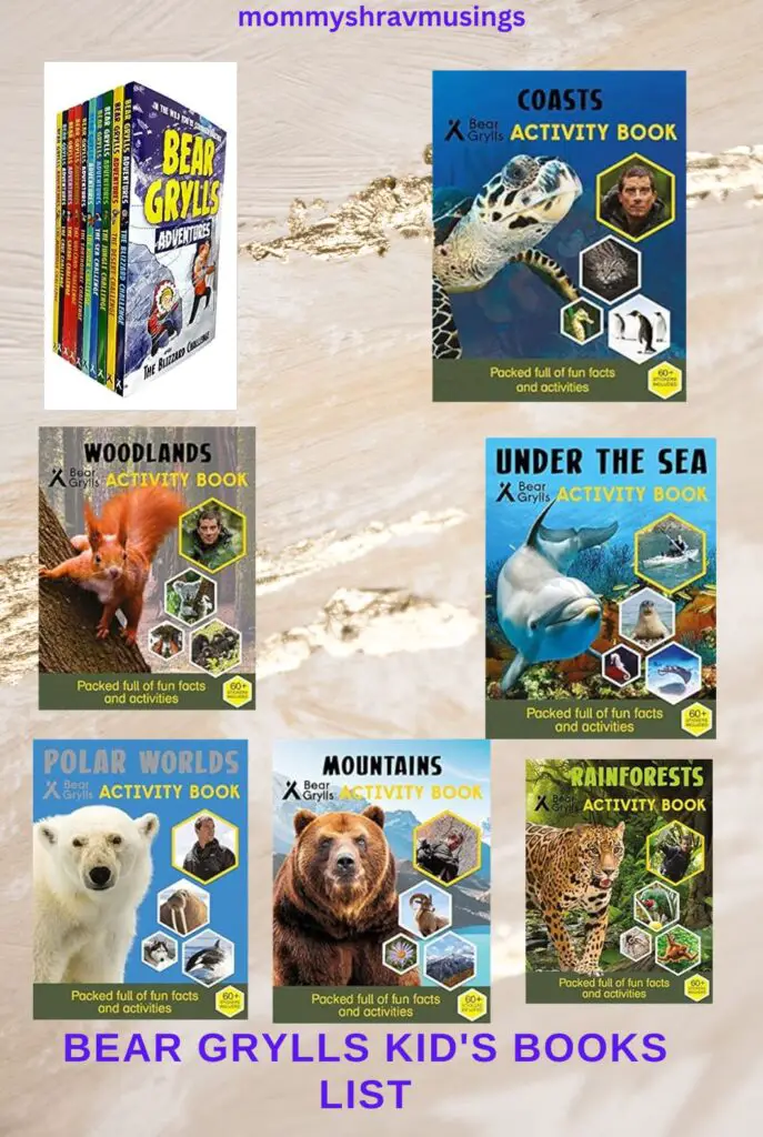 Bear Grylls Books for Kids - a blog pos by Mommshravmusings