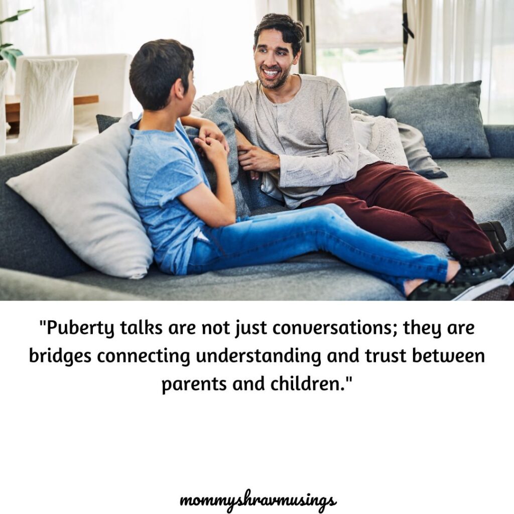 Puberty talks with your son