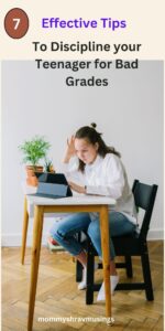 Tips on How to discipline teenager for bad grades