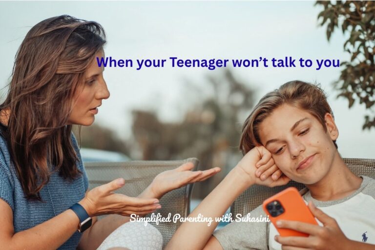 When your teenager wont talk to you